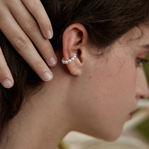 EORO pearl ear clip no ear pierced female French light luxury high sense temperament retro painless ear bone clip clipable earrings