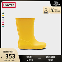 Hunter UK light small childrens boots matte multi-color waterproof non-slip rain shoes tall baby rain boots