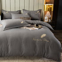 Grinders Four pieces of kit minimalist Embroidery Bed bedding Bedsheets Bedsheets 1 2m Students Dormitory Single Thickening Three sets