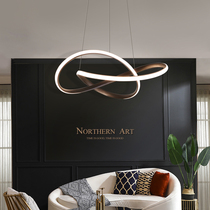  Art chandelier Creative personality Nordic restaurant chandelier Bar hall Modern minimalist living room bedroom household lamps