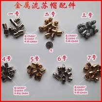 Metal Tassel Hat-Tassel Torus Metal Resin Pendant Cap Tassel Hat Hairpin Tassel Hat Tassel Hairpin