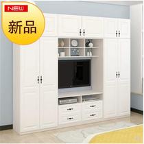 Closet plus TV cabinet one group ◆ customization ◆ combined bedroom TV cabinet living room white master bedroom wall must be an integer in