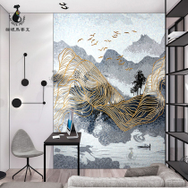 Cat Eye Minimalist Modern Mosaic Fine Cut Painting Background Wall Tile Xuan Guan Puzzle Living Room Decoration Wall Painting