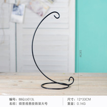 Micro Landscape Eco Bottle Iron Shelf Hydroponic Vases Pylon for obelisk Hanging Basket Iron Art Hanging Bottle Kickstand Hook-Hook Flower Racks