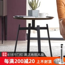Fancy light extravagant designer creative iron art round sofa edge a few living room Balcony Tea Table Modern Minima Corner a few
