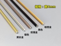 Qiwei stainless steel t-bar arc 4mm semicircular metal modeling line Decorative strip fireproof board Yang angle line edge strip filling