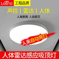 Led inductive suction ceiling light entry corridor automatic radar human induction lamp sound-controlled floor stairs gangway home