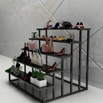 Shoe store five-story high and low table water table Underwear display table Mens and womens clothing Nakajima rack Childrens clothing store shoe rack bag rack