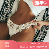Fufigeer French lace underwear women cotton crotch breathable sexy no trace low waist lift hip hollow breifs