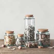 Calle Spain imported environmental protection thickened cork sealed storage tank Dry flower decorative glass bottle
