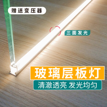 LED induction light glass laminate light recessed cabinet light Cabinet bottom light display cabinet wine cabinet plywood card slot light strip