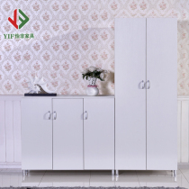 Yifei plate special price modern simple white porch hall cabinet high and low shoe changing cabinet can be customized