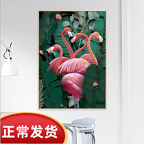 Mona Lisa Cross Stitch 2021 New Thread Embroidery Flamingo Living Room Bedroom Small Home Embroidery Full embroidery with their own thread