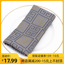 Mouth cloth household model room decorative cloth tableware small square towel hotel club flower folding Chinese napkin mat cloth