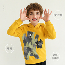 Kammi Tan boys spring coat cartoon sweater 2021 spring big children Tide brand foreign boy with hat baby