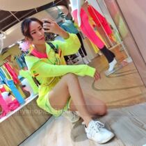 sunnyshop rear preehoii rainbow line breathable sunscreen anti-UV Lianhood jacket Summer 2019 new