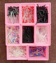 Transparent disinfection stick anti-allergic ear stud ear stick match head anti-inflammatory stick plastic needle glue needle simple ear stick boxed female