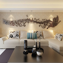 Crystal Note Butterfly Acrylic 3d Solid Wall Stickup Drawing Room Sofa Background Adornment Music Classroom Placement