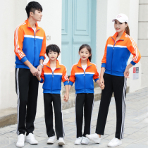 Sports suit men and women Spring and Autumn couples running sports morning running clothes student group custom printing logo school uniform