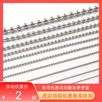 304 New Other New Wave Beads Necklace CHAIN CURTAINS CHAIN Pendant Lantern Silver Color Ball Chain DIY Accessories