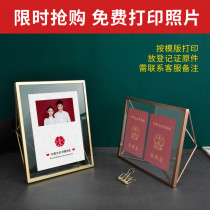 DIY modern minimalist seven-inch photo frame table metal personality creative 5 6 7 8 inch photo table image frame