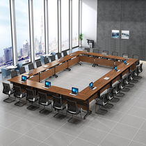 Stack training table and chairs combined strip table splicing flap table double mobile table with wheel double layer meeting table