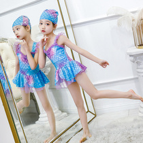 Kids Summer 2022 New Hot Spring Swimsuit Baby Girls Princess Swimsuit Western Medium Large Dress Swimsuit