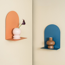 Nordic style decorative frame ins wall-mounted round arch decorative partition Bed and breakfast decoration design storage shelf on the wall