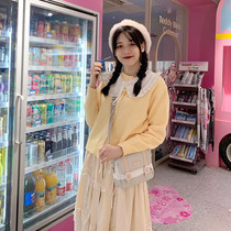 (Tokyo Year of the year) Japanese Department of Japanese Uniforms College Wind Lotus Leaf Side Women Pure Cotton False Collar Pure Cotton False Collar