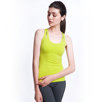 Sile Qi summer yoga clothing womens fitness jacket sports vest with chest pad slim and breathable sweat-absorbing pants