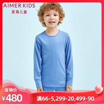 Admiration Children Boys and Girls Modal Warm Double Round Neck Long Sleeve Warm Top AK272P13