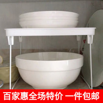 Long storage rack foldable finishing shed kitchen multi-purpose rack stacked layer finishing rack auxiliary pot rack can drain water