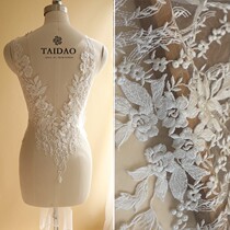 Taiwan new white back embroidery lace m137 dress wedding accessories designer DIY fabric