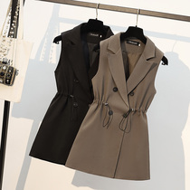 Suit waistcoat Vest Lady Spring Autumn with a long style design sensation Female niche 2022 New online red waistcoat dress