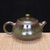 Jun Porcelain handmade single pot master Wen Hongyuan Henan Ceramic art master Jun Kiln ore glaze boutique