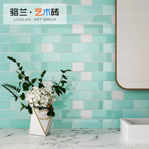 Spanish symphony white white brick Nordic kitchen bathroom tile Bathroom toilet bar wall brick Restaurant background wall