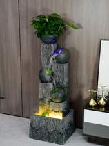  High-end modern minimalist office rockery running water fountain creative home living room decoration Nordic light luxury lucky