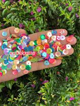 6mm8mm concave mixed color AB color bright piece milk color bump bead children handmade Phantom sequin DIY bead