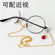 Handmade Lolita glasses gay mirror single mirror cos Gu Yun Unilateral mirror monocle glasses with power myopia glasses