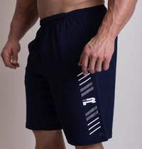 Global beast fitness training leisure strength lift men loose quick-drying elastic sports bodybuilding five-point pants shorts