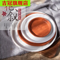 Pan deep water large flower pot base tray large flower clay tray Flower Shed chassis flower box bottom tray bottle