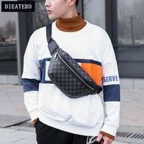 Luxury Korean version Genuine Leather Chest Bag Pocket Youth Packet Fashion Tide Mens Bag Single Shoulder Inclined Satchel Bag Casual Backpack