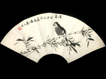 Yang Elephant Xian Boutique Flowers Bird Country Painting Fan Face Unmounted Drawing-room Office Villa Tea Room Jama Decorations