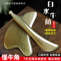 Y Lianggong good things Scraping plate Natural old white water horn Eye face beauty Face lift Shaving pull tendon stick