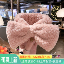 Japanese hair with female wash face minimalist head hoop mesh red make-up headgear cute hair stirrup headgear Anti Slip Hair Bale