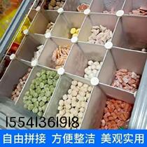 Freezer Frozen Pill Subpartition Plate Stratified Exhibition Shelf Classification Fire Pan Shop Inner Frame Commercial Sub-Lattice Soup Durable