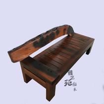 Old boat wood chaise longue Chinese style sofa bed pure solid wood furniture beauty couch arhat bed living room bedroom recliner