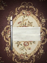 A round pen clip and 10 round talc pencil caps