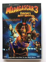 Madagascar 3 English bilingual Chinese subtitles high-definition cartoon movie boxed DVD disc