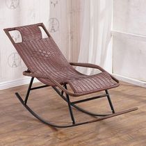 Balcony home rattan chair Outdoor Rocking Chair Tai master chair courtyard multifunctional leisure single nap chair iron open air